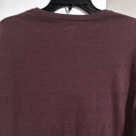 Old Navy men's long sleeve soft washed tee SZ: S/ Raisin color - Picture 9 of 12